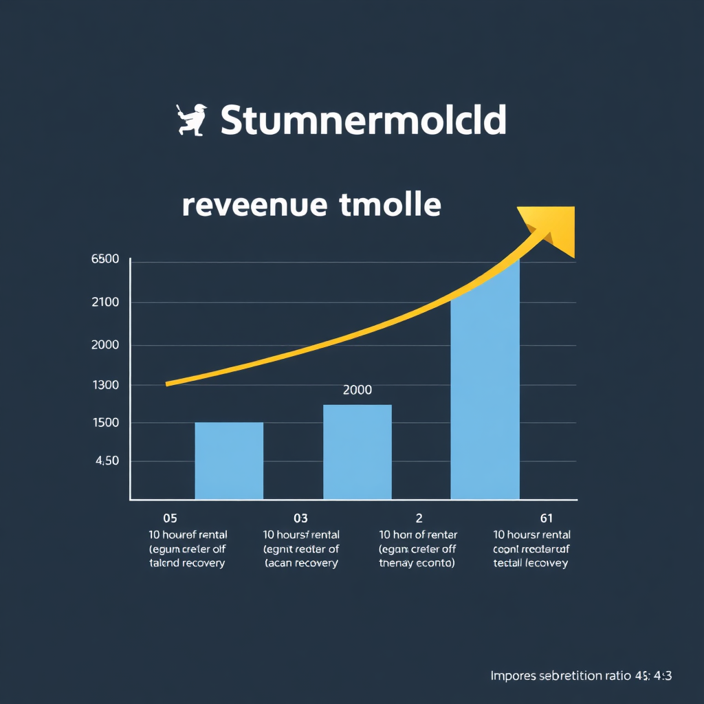 Golf simulator revenue calculation graphic