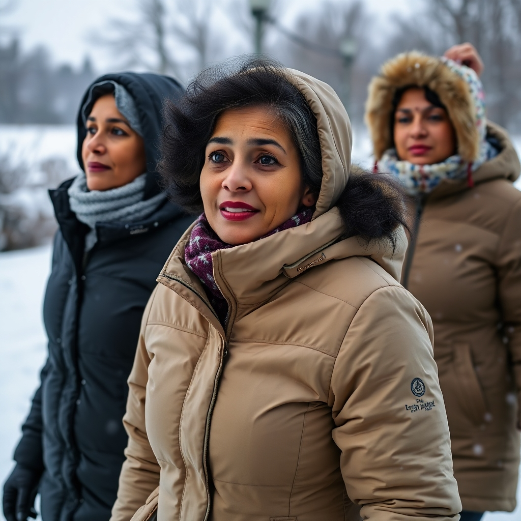 A photorealistic image of a group of diverse women in their 40s and 50s participating in a yoga class outdoors in a sun-drenched park,  expressing serenity and strength, with a focus on their smiling faces and flexible postures, emphasizing a sense of community and wellbeing.