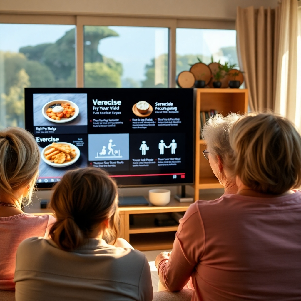 A photorealistic image depicting a woman in her 40s attentively listening to a female financial advisor during a one-on-one consultation in a modern, bright office.  The advisor is gesturing towards a financial chart on a screen. The image conveys trust, competence, and empowerment.