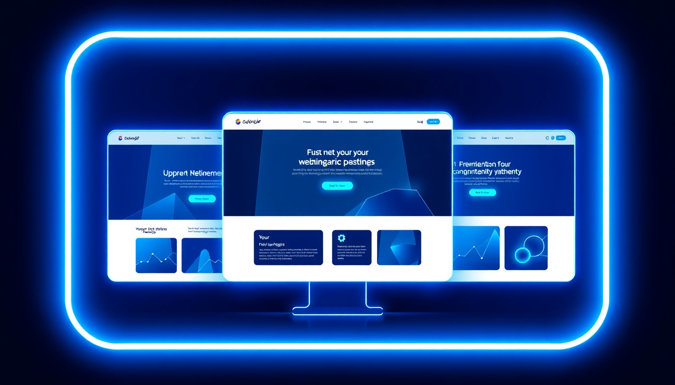 A close-up of a developer’s hands typing code on a laptop, with code snippets visible on the screen in a dark-themed IDE. The ambiance is focused and professional, hinting at innovation and expertise.