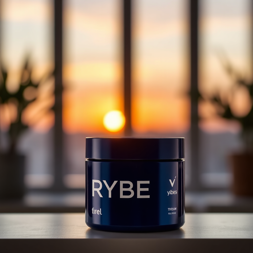 Bote de producto Trybe color azul oscuro