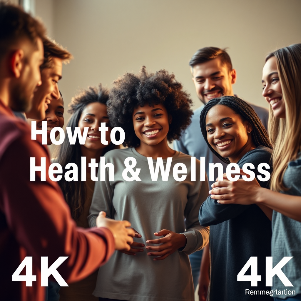  Una imagen estilizada que muestra a un grupo diverso de personas trabajando juntas para lograr un objetivo común, como promover la salud y el bienestar en su comunidad. La iluminación es cálida y acogedora, con un enfoque en el trabajo en equipo y la colaboración. Resolución 4K.
