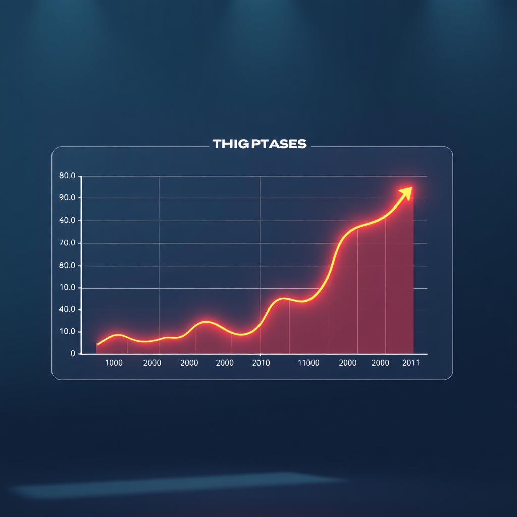 Una imagen estilizada que muestra una clara visualización del progreso, con un gráfico que muestra la mejora en las métricas clave de fitness a lo largo del tiempo. La iluminación es brillante y atractiva, con una estética limpia y moderna. Resolución 4K.