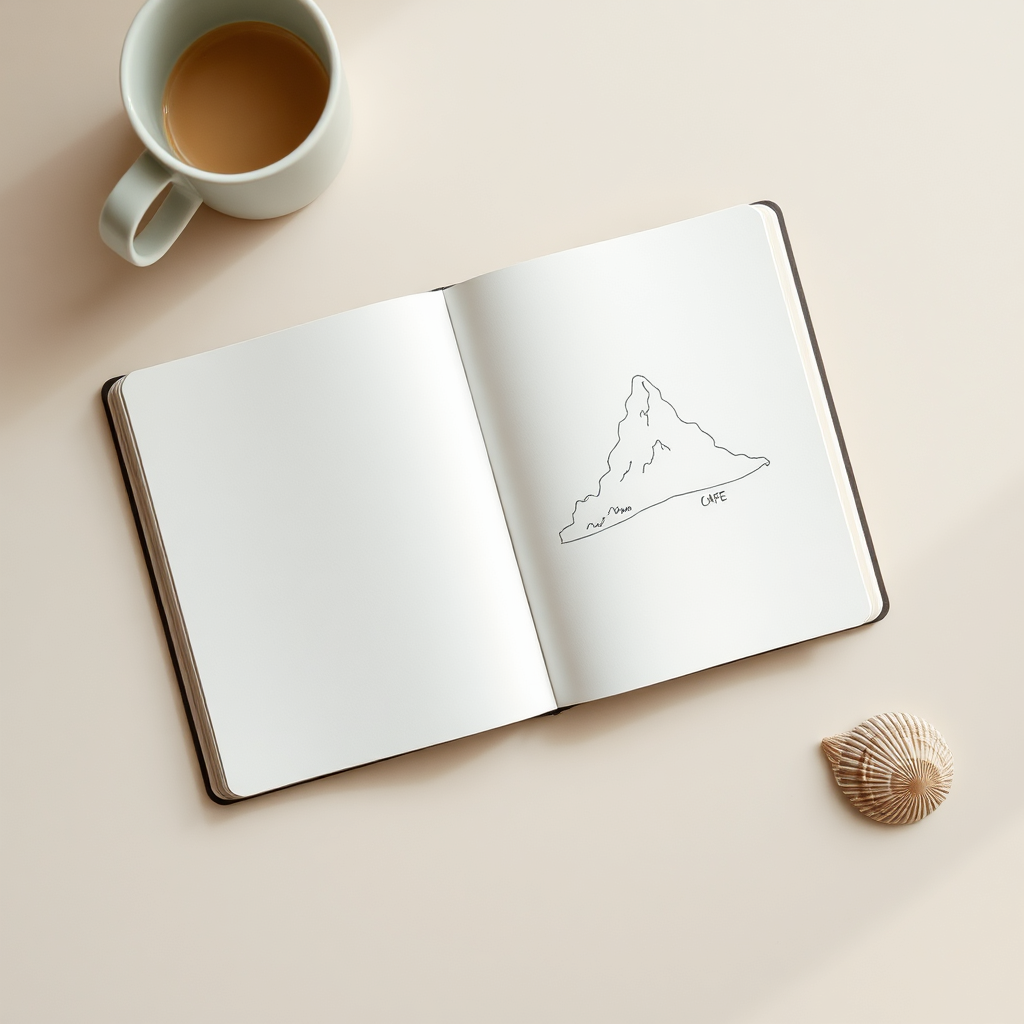 Minimal illustrated coastline map of Cape Town surf areas