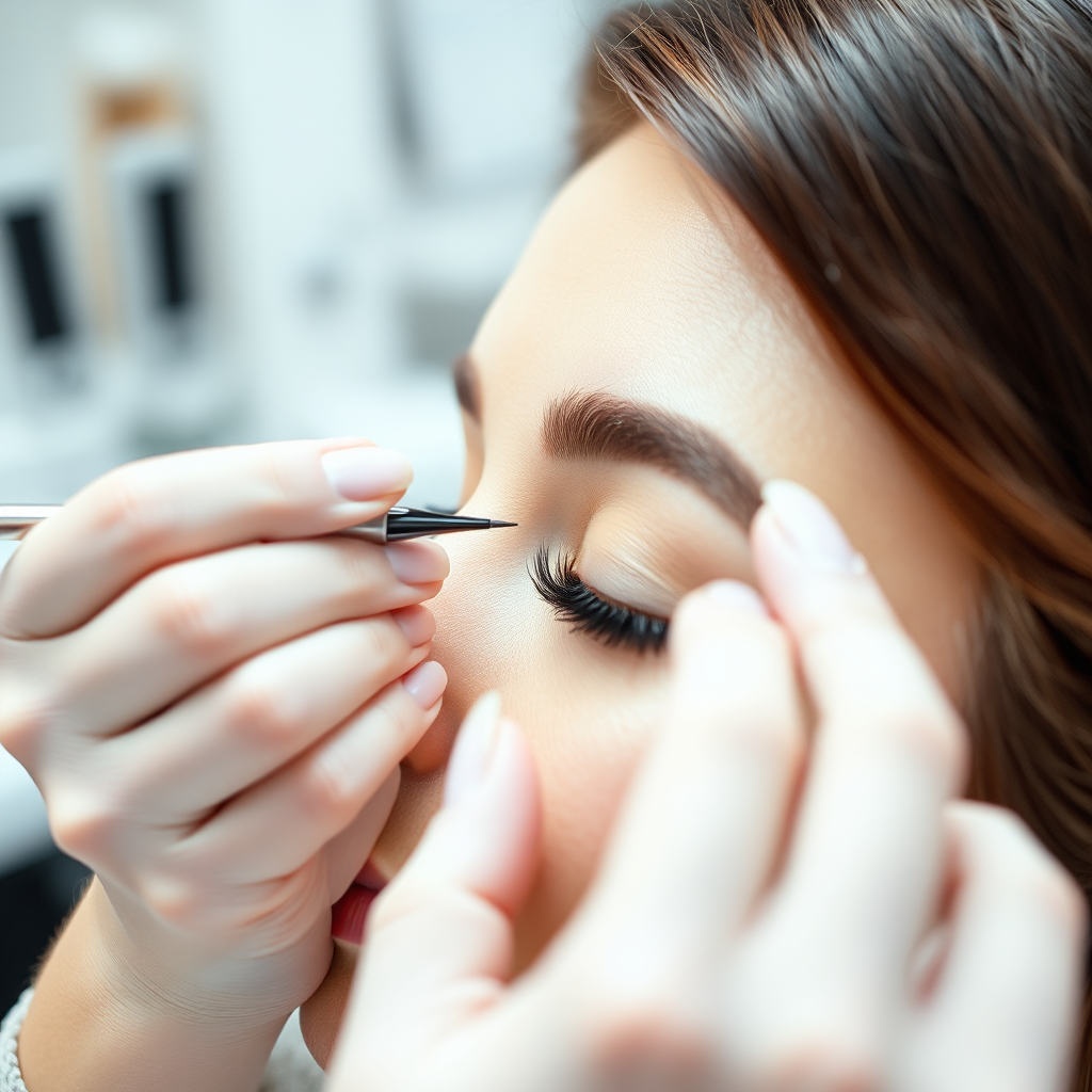 Beauty professional at work