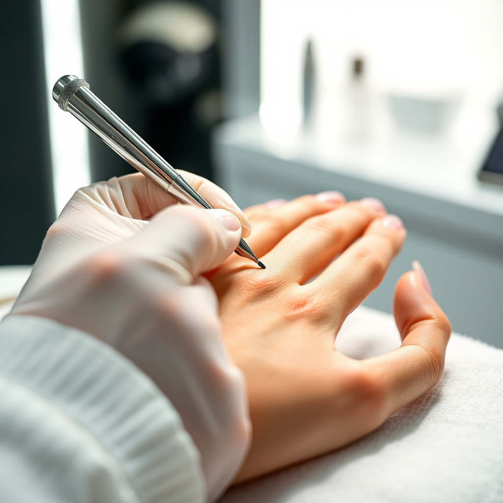 Luxury nail salon treatment