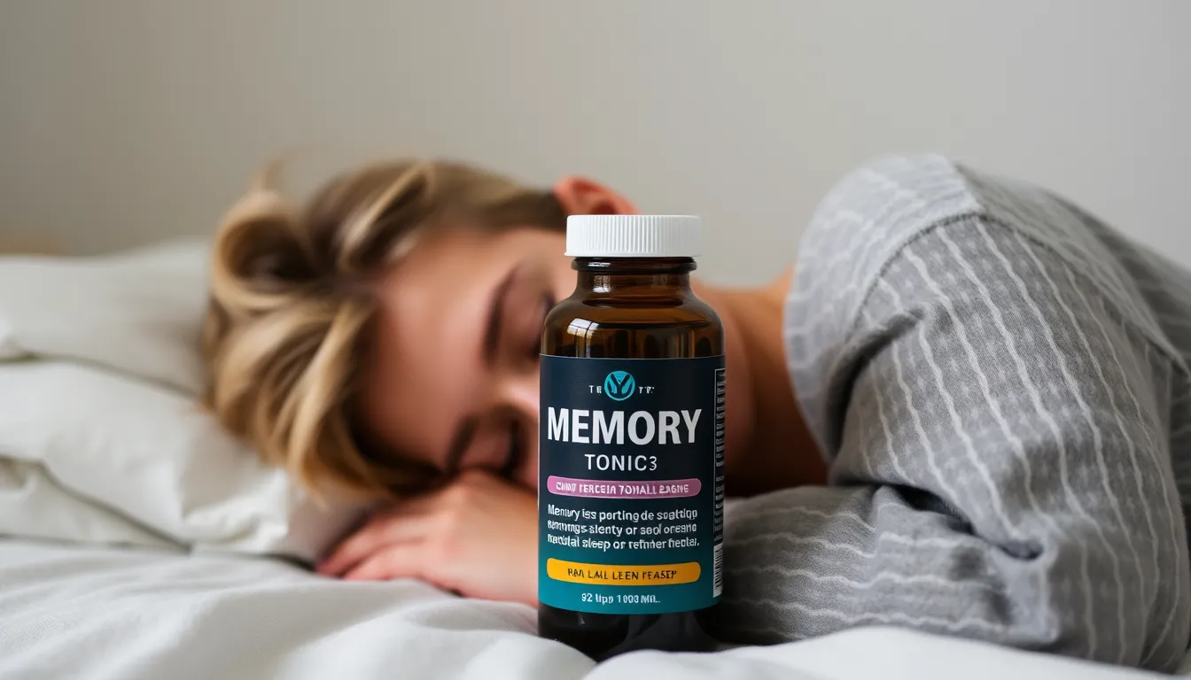 A timeline graphic illustrating the progression of memory improvement over days, featuring a person journaling or studying with a visible sense of focus. Include captions that highlight the benefits experienced within the first week of use.