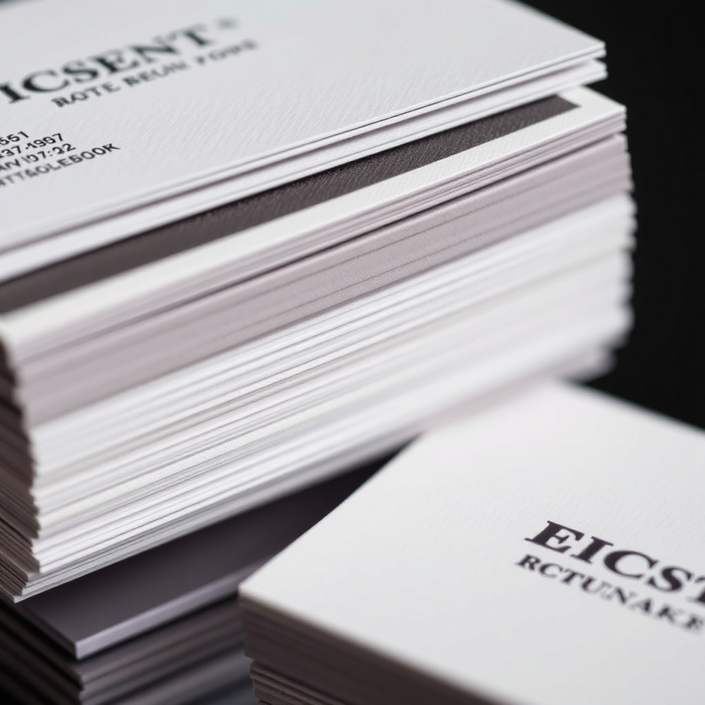Premium business cards with diverse finishing options