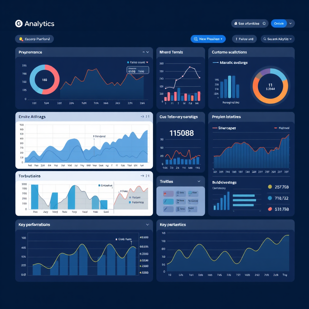 SaaS analytics platform dashboard