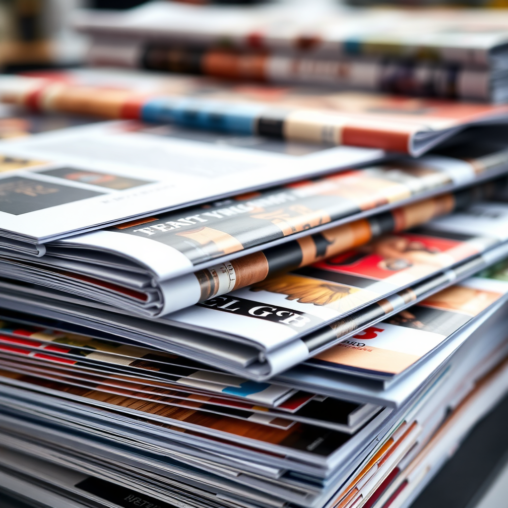 Offset printing of brochures and magazines