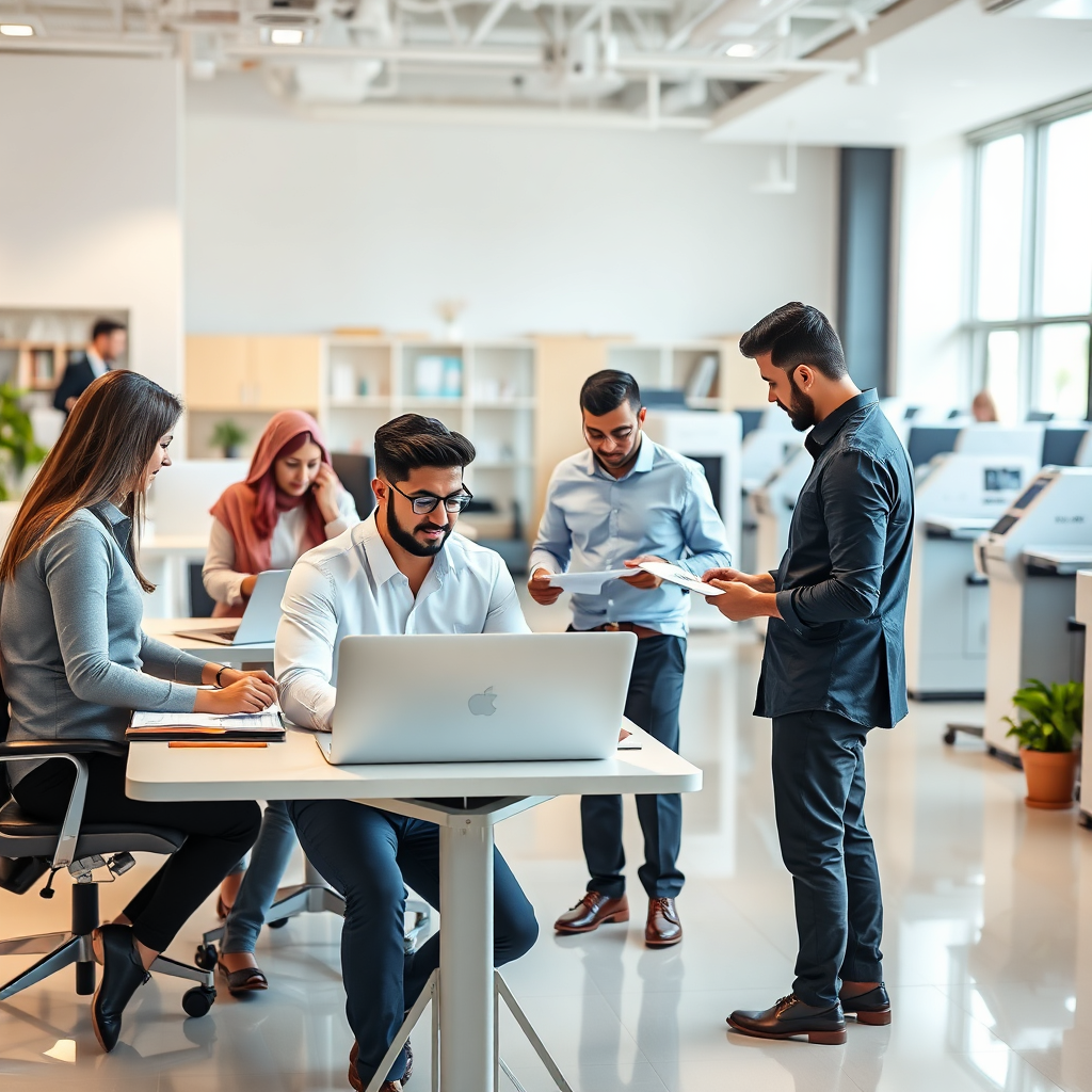 Al Zahra Team Working in Office