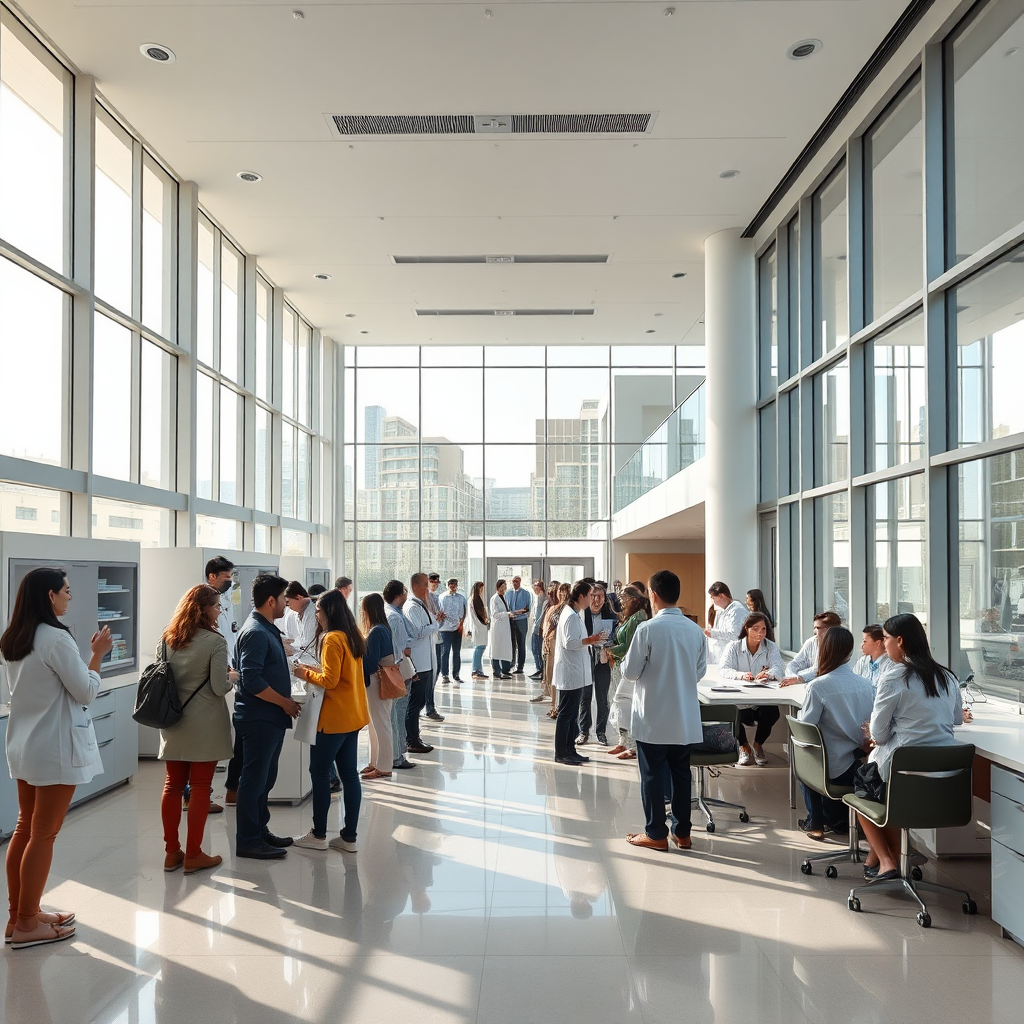 Modern medical campus in Doha, Qatar