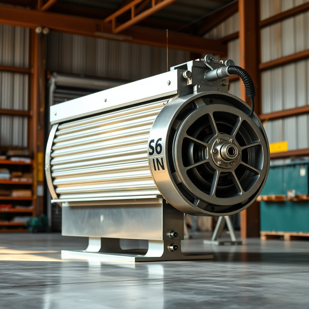 Rolling shutter motor in a commercial setting