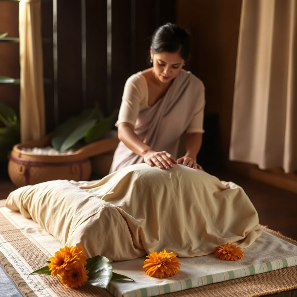 Traditional Ayurvedic postpartum care