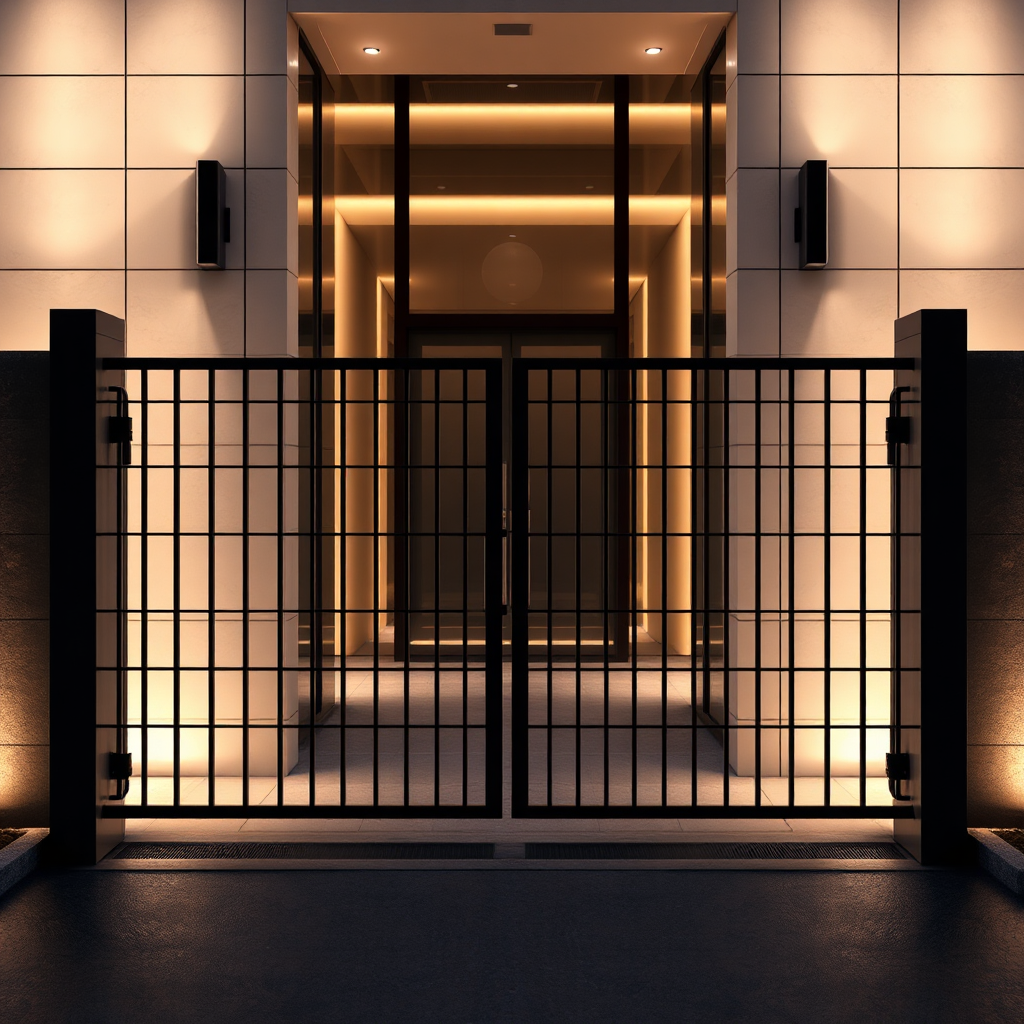 Modern gate system representing advanced security and elegant design
