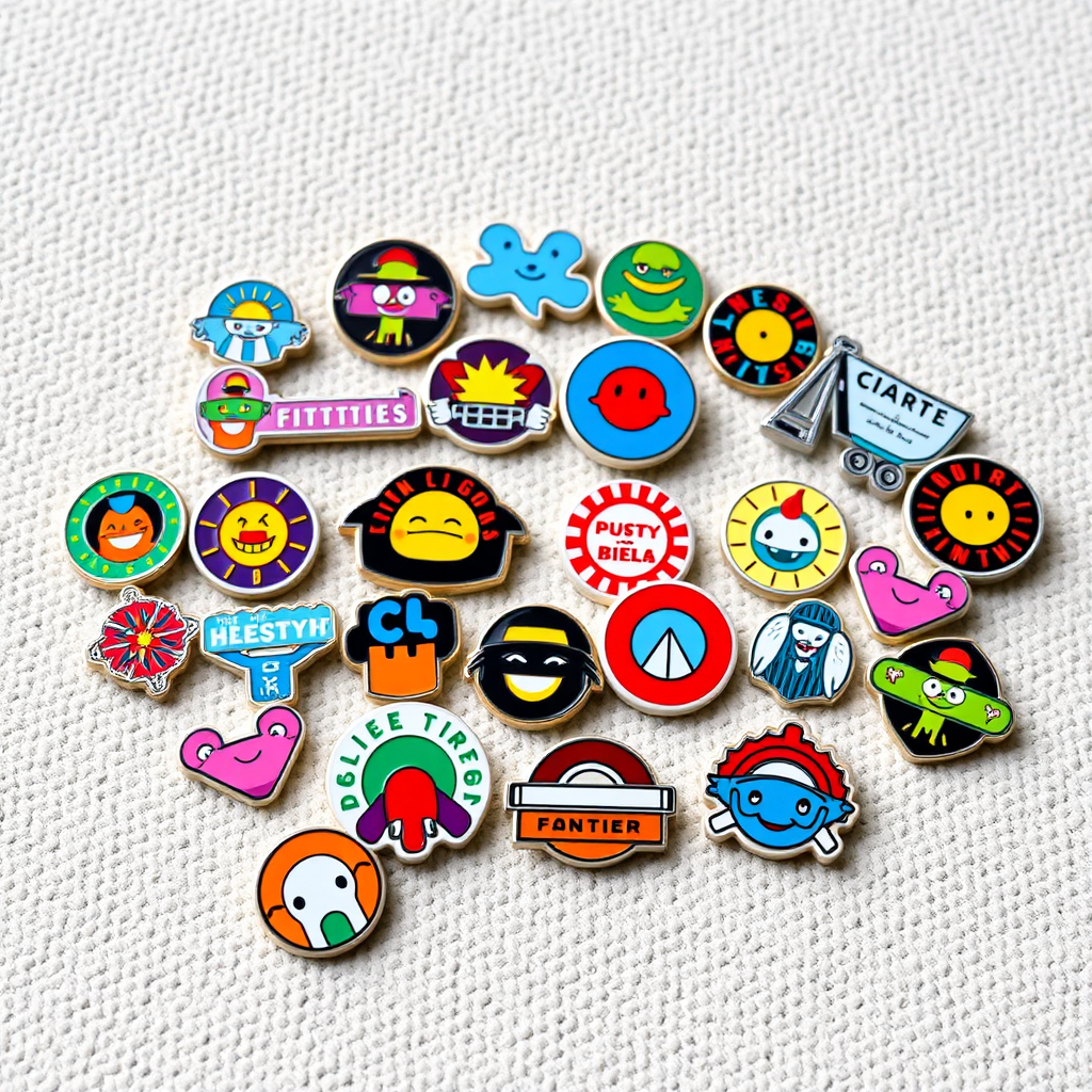 Enamel pin badges