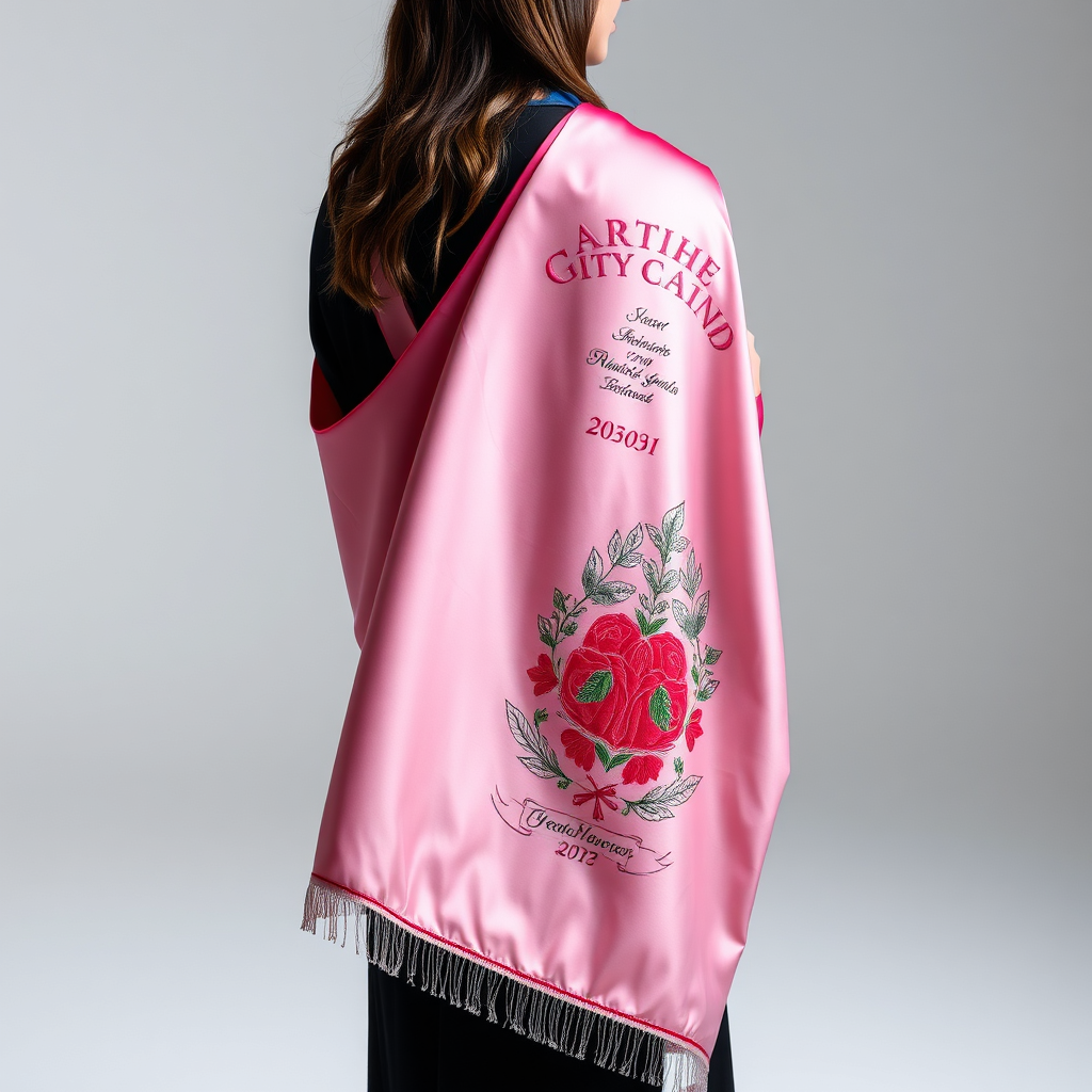 Personalized graduation shawl