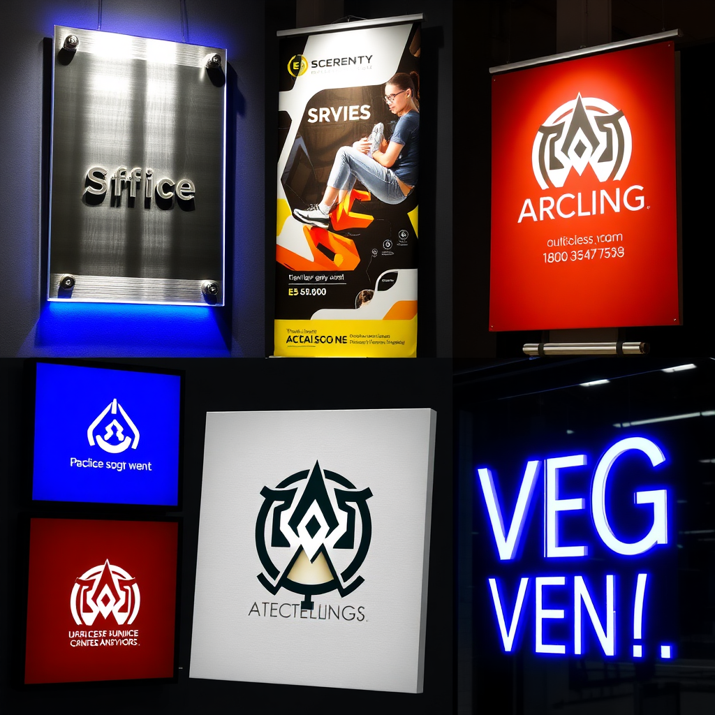 Collection of display and signage solutions