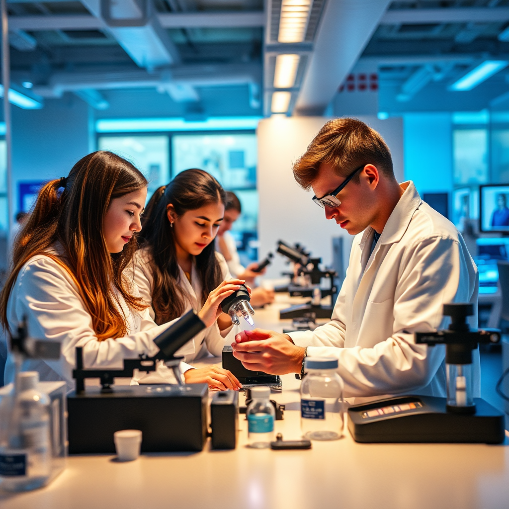 Students in a lab