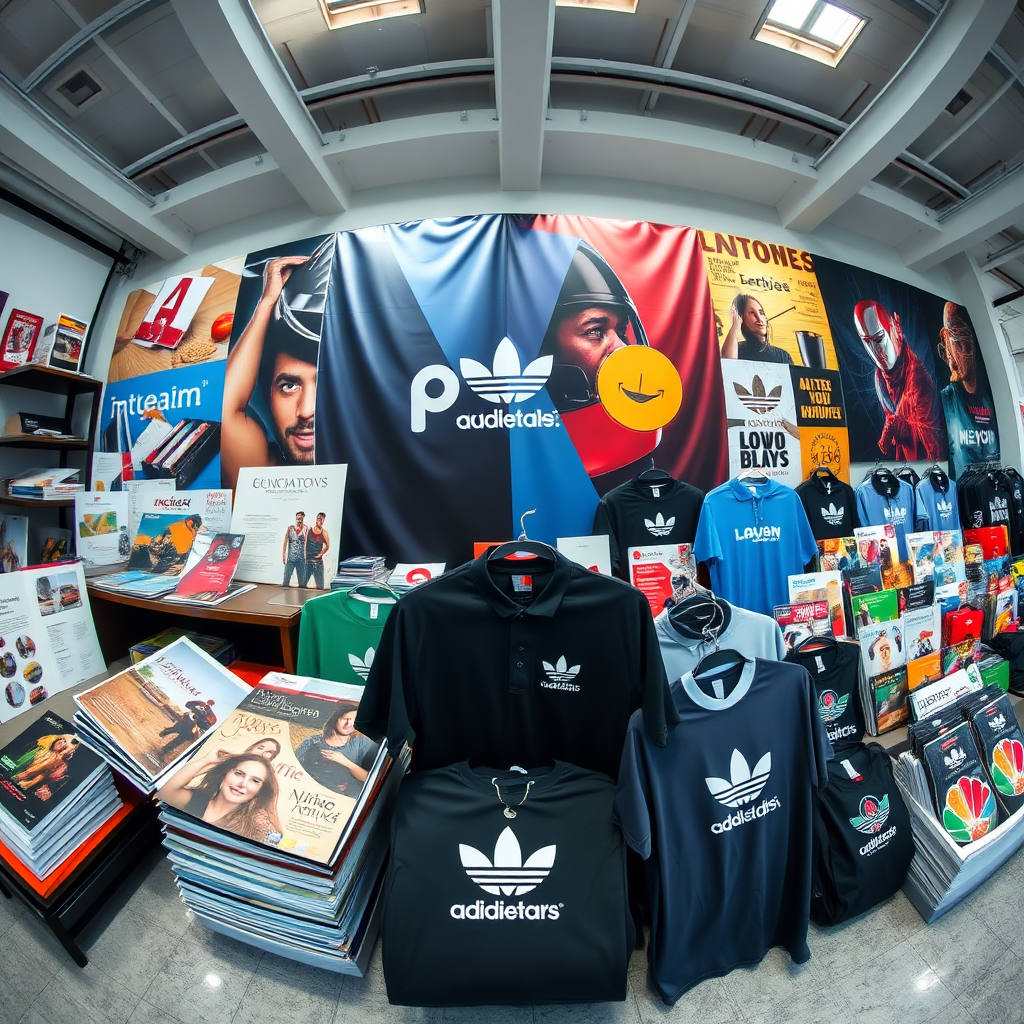 Showcase of various high-quality printed products