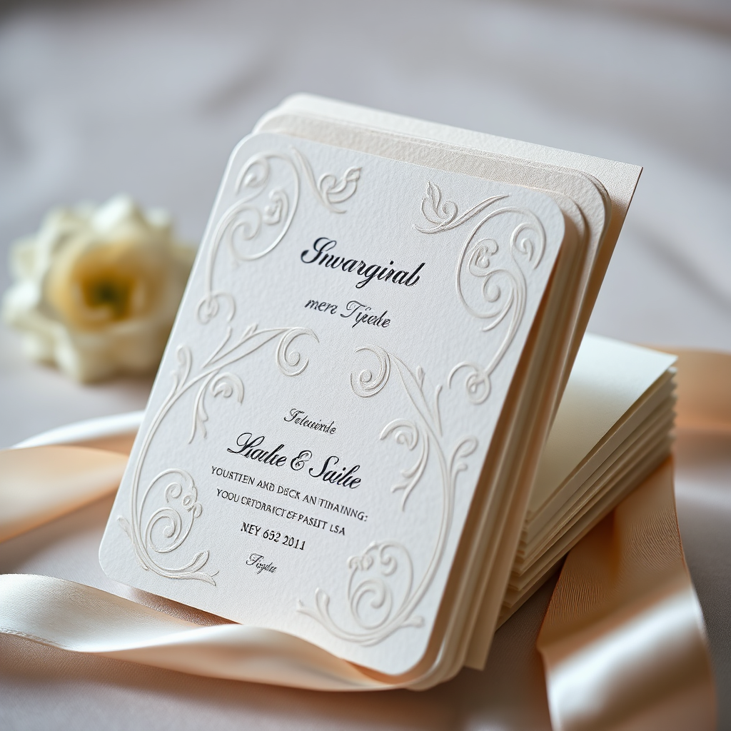 Elegant custom invitation cards