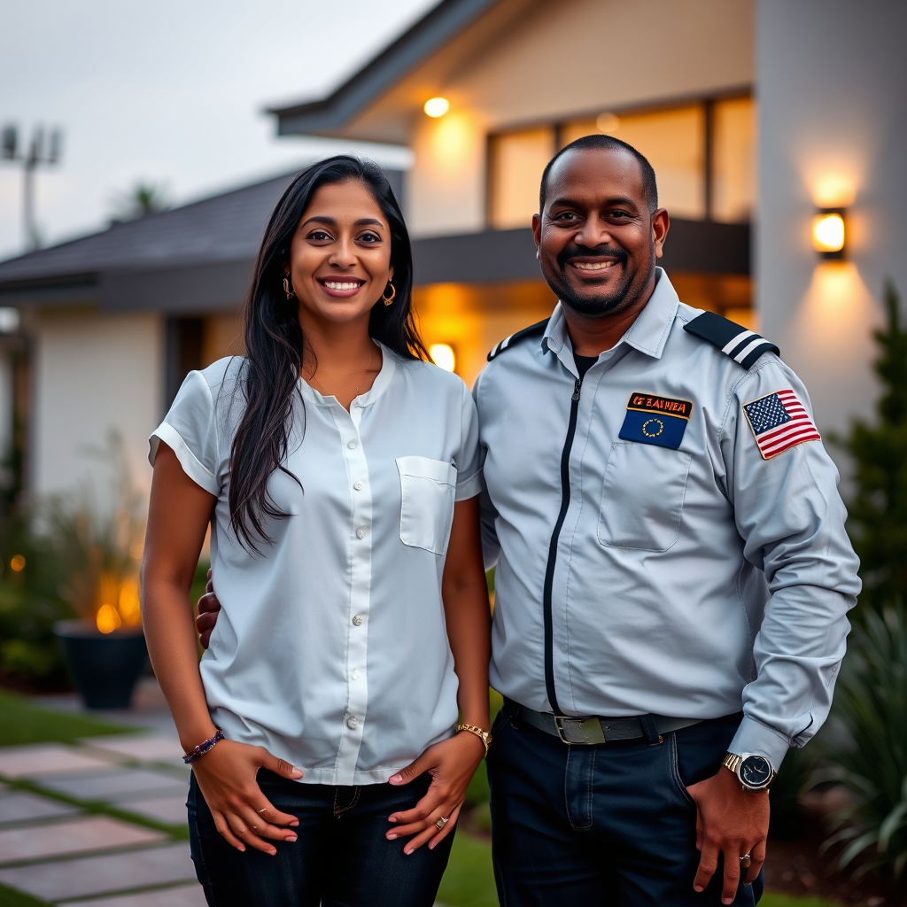 Lena and Capt. Prasant Nair