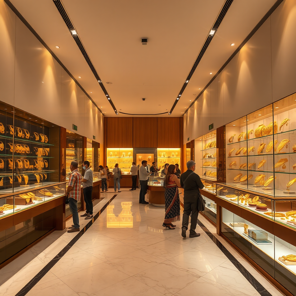 Enaam Jewellery Showroom Interior