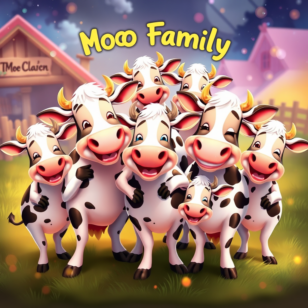 The happy Moo Family together