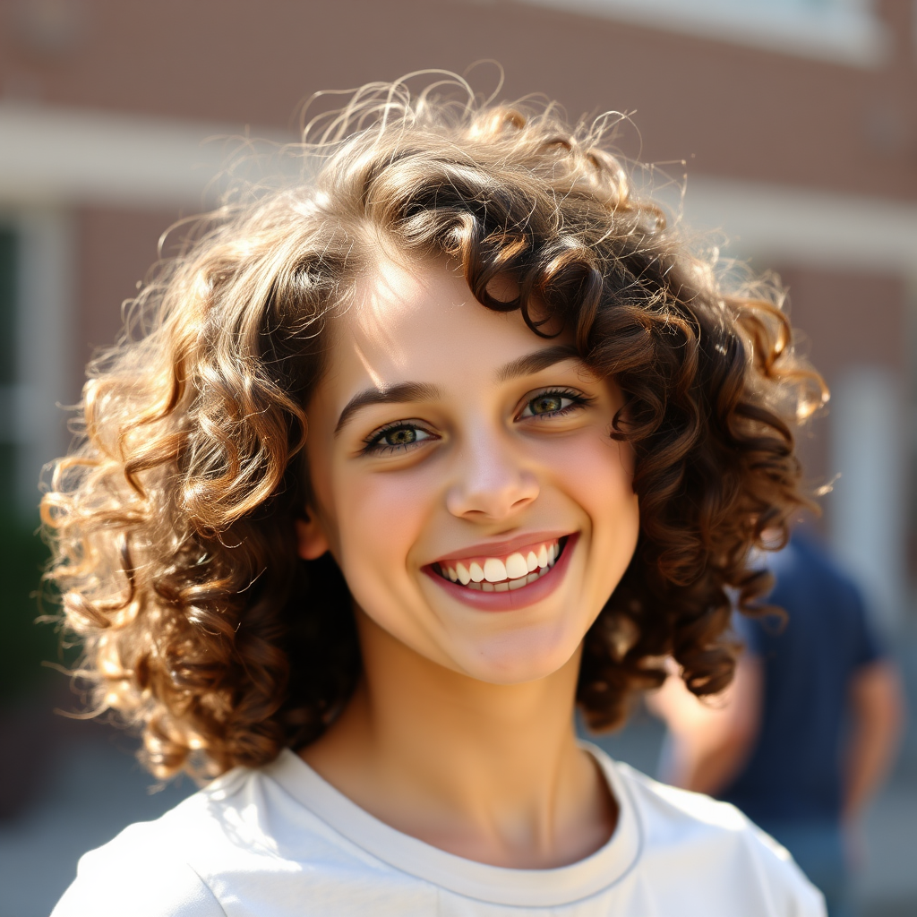 Enthusiastic young woman