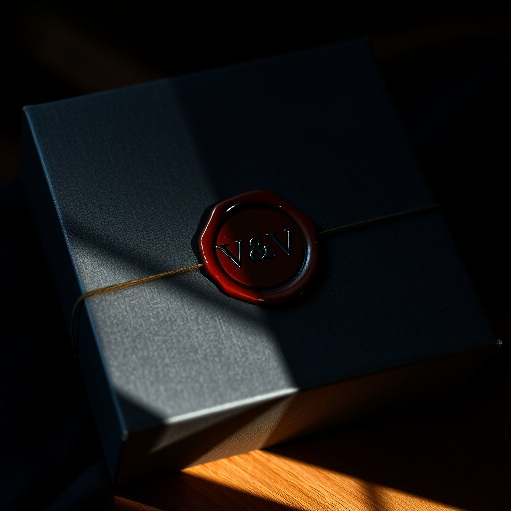 Mysterious subscription box with wax seal