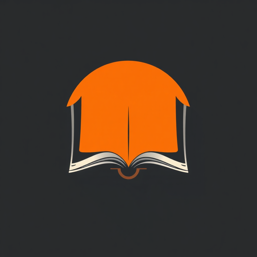 Stylized avatar of an open book