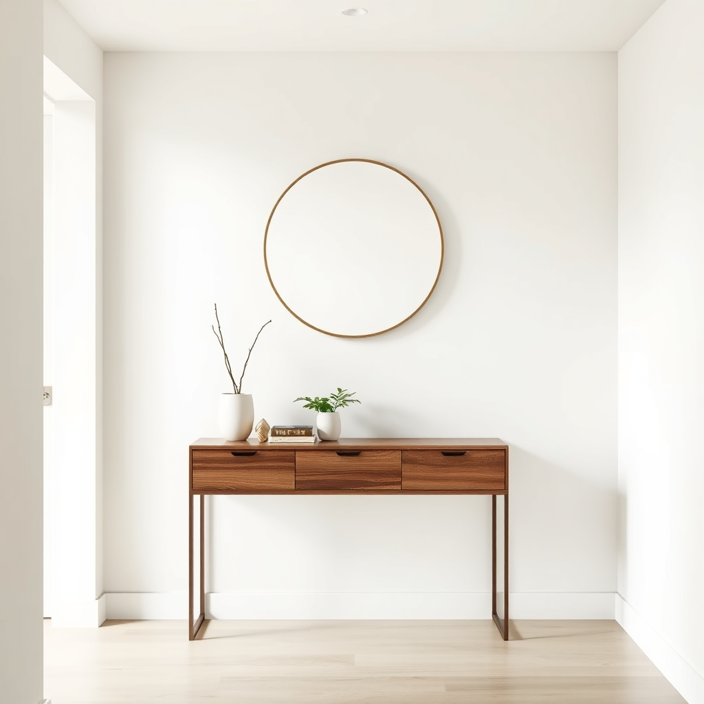 Minimalist entryway design