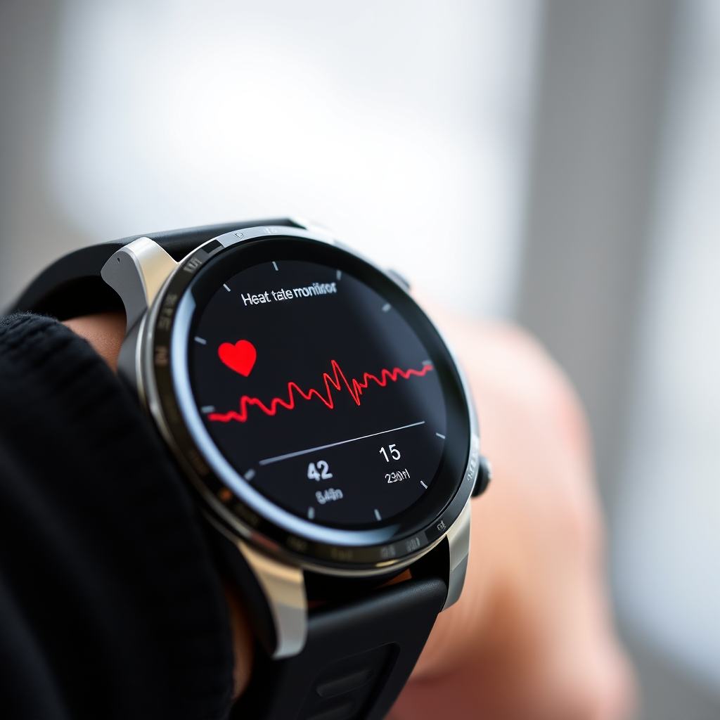 واجهة قياس نبضات القلب في ساعة Ultra T8