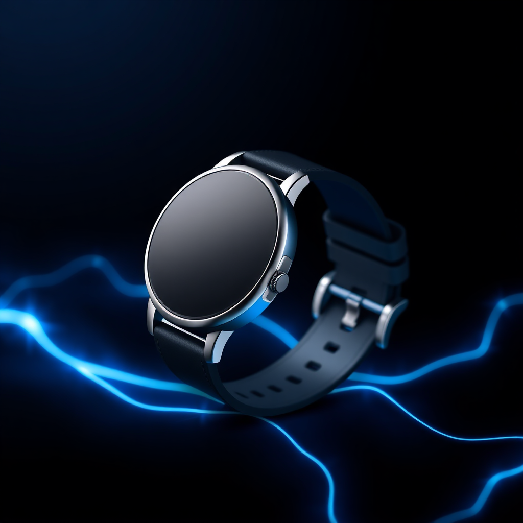 ساعة Ultra T8 الذكية بخلفية زرقاء كهربائية