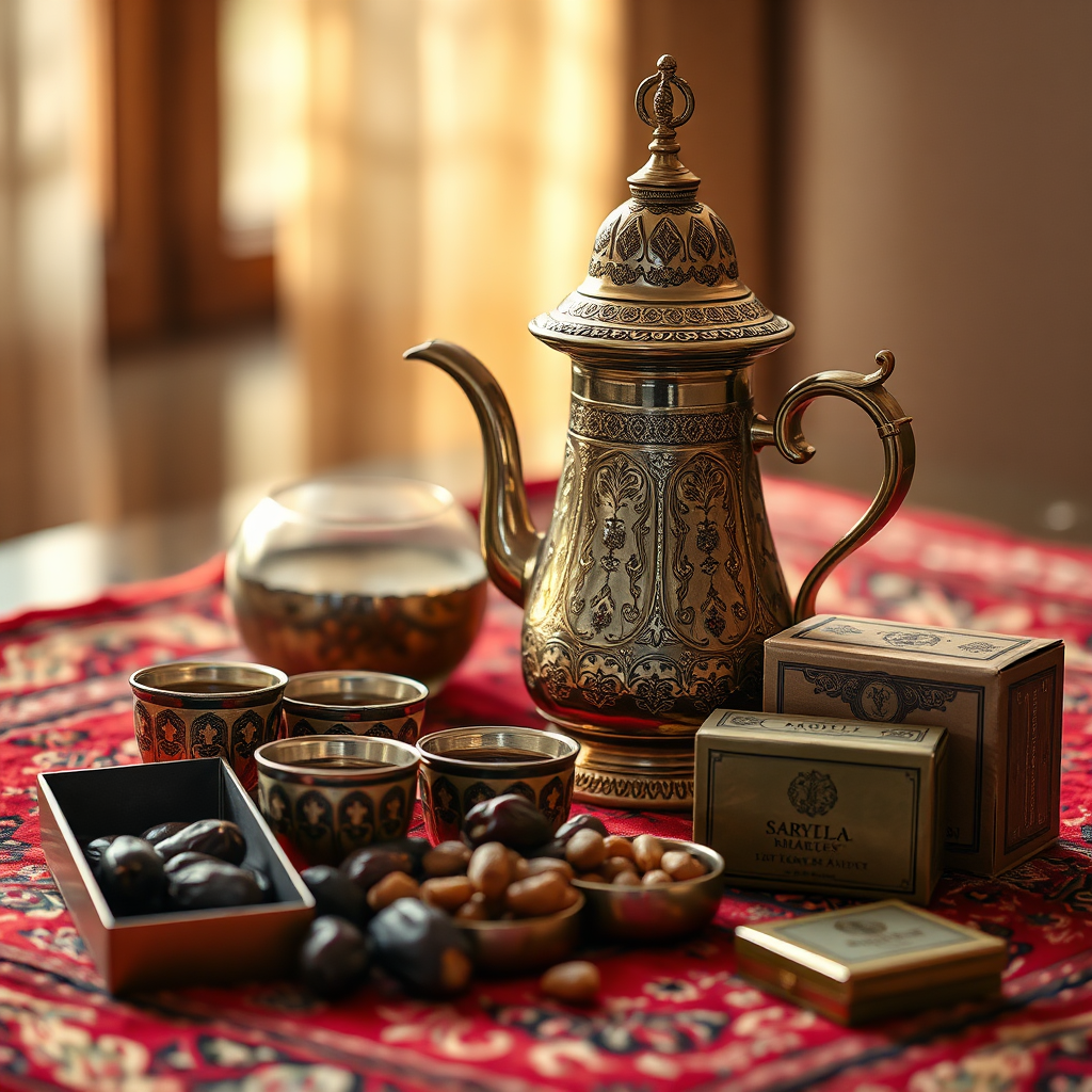Traditional Coffee Set and Dates