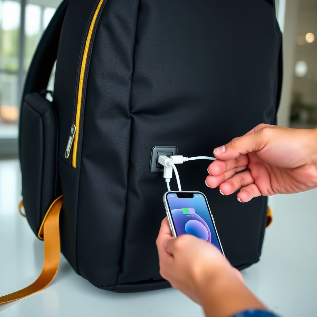 شنطة بمخرج USB للشحن