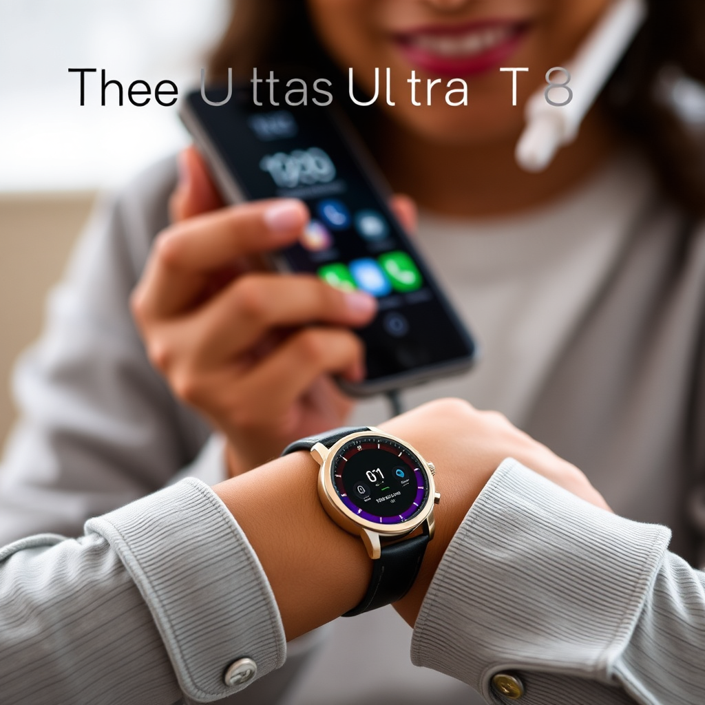 مكالمات صوتية من ساعة Ultra T8