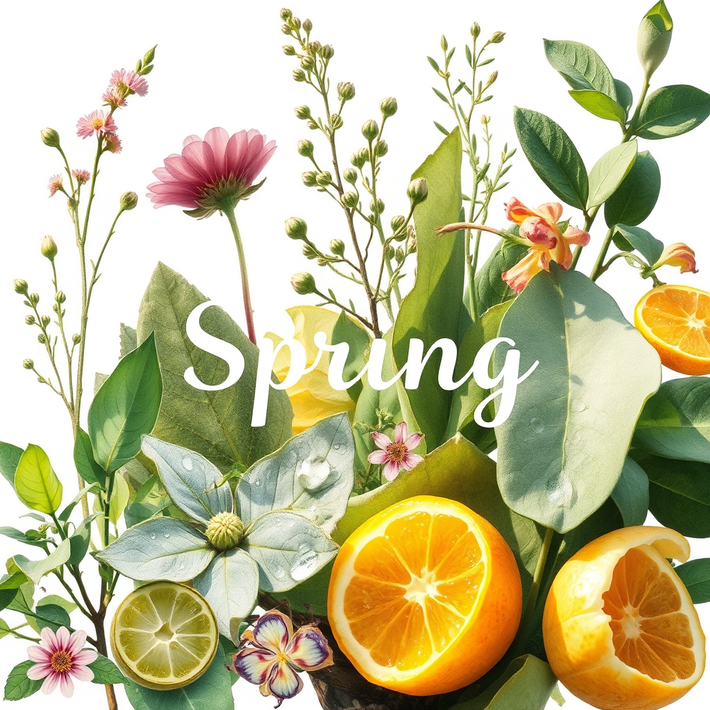 Botanical collage for Spring Reset