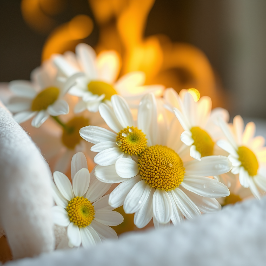 Soft Chamomile Blossoms Visual