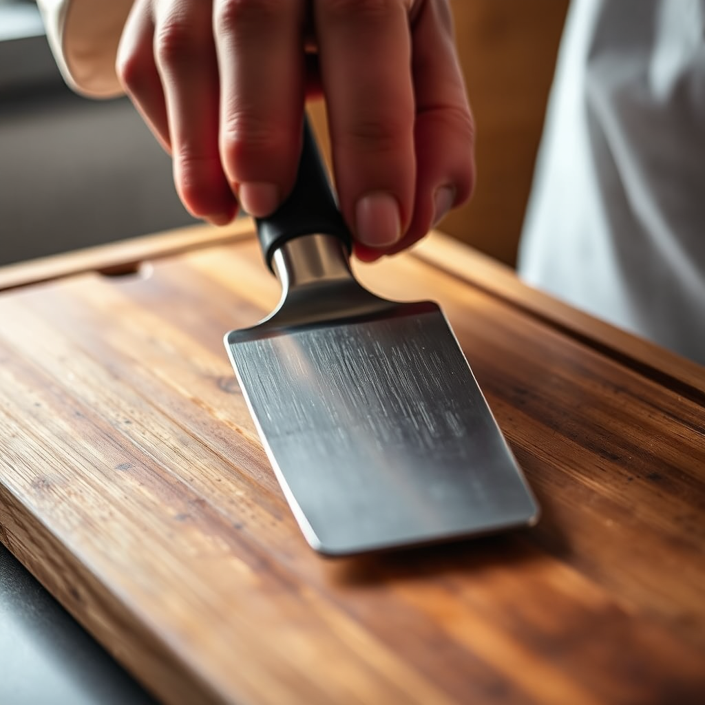 Chef hands with premium grill tool