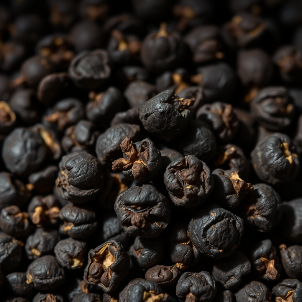Black peppercorns