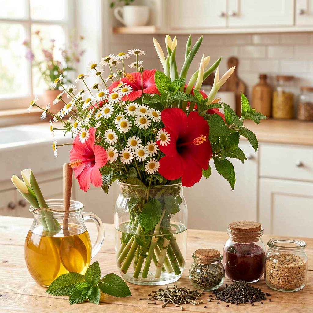 Herbal infusions photography