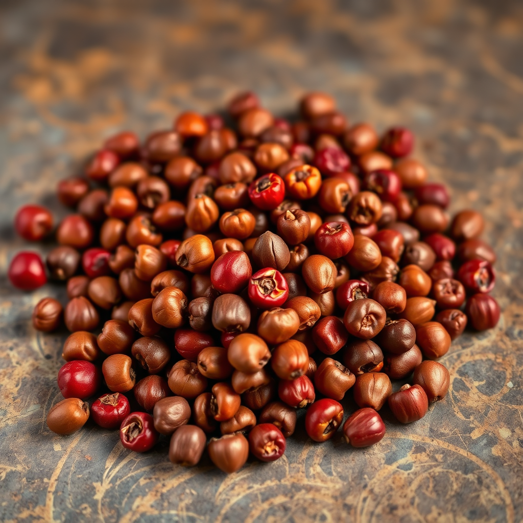 Black peppercorns