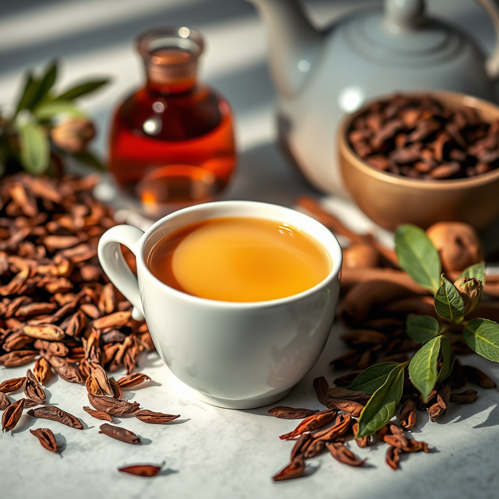 Luxurious rooibos lifestyle scene