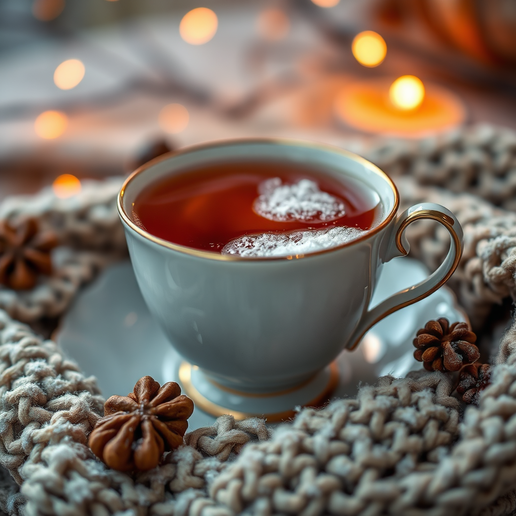Cozy Winter tea visual