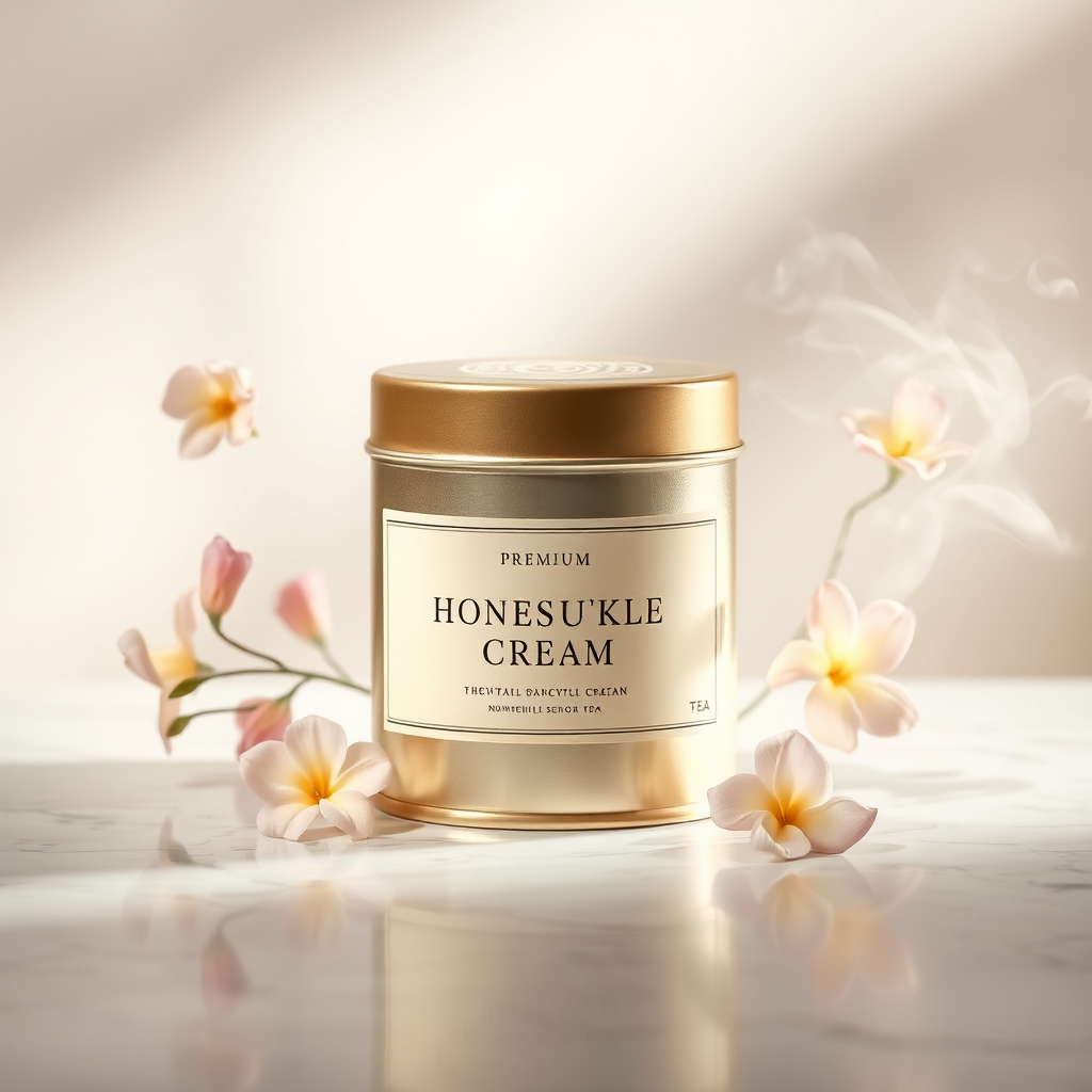 Honeysuckle Cream tea tin