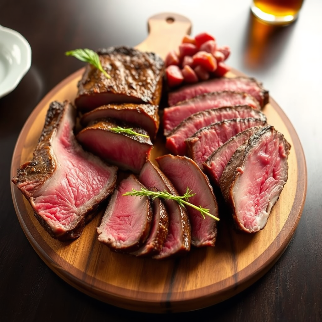 Gourmet meat selection board