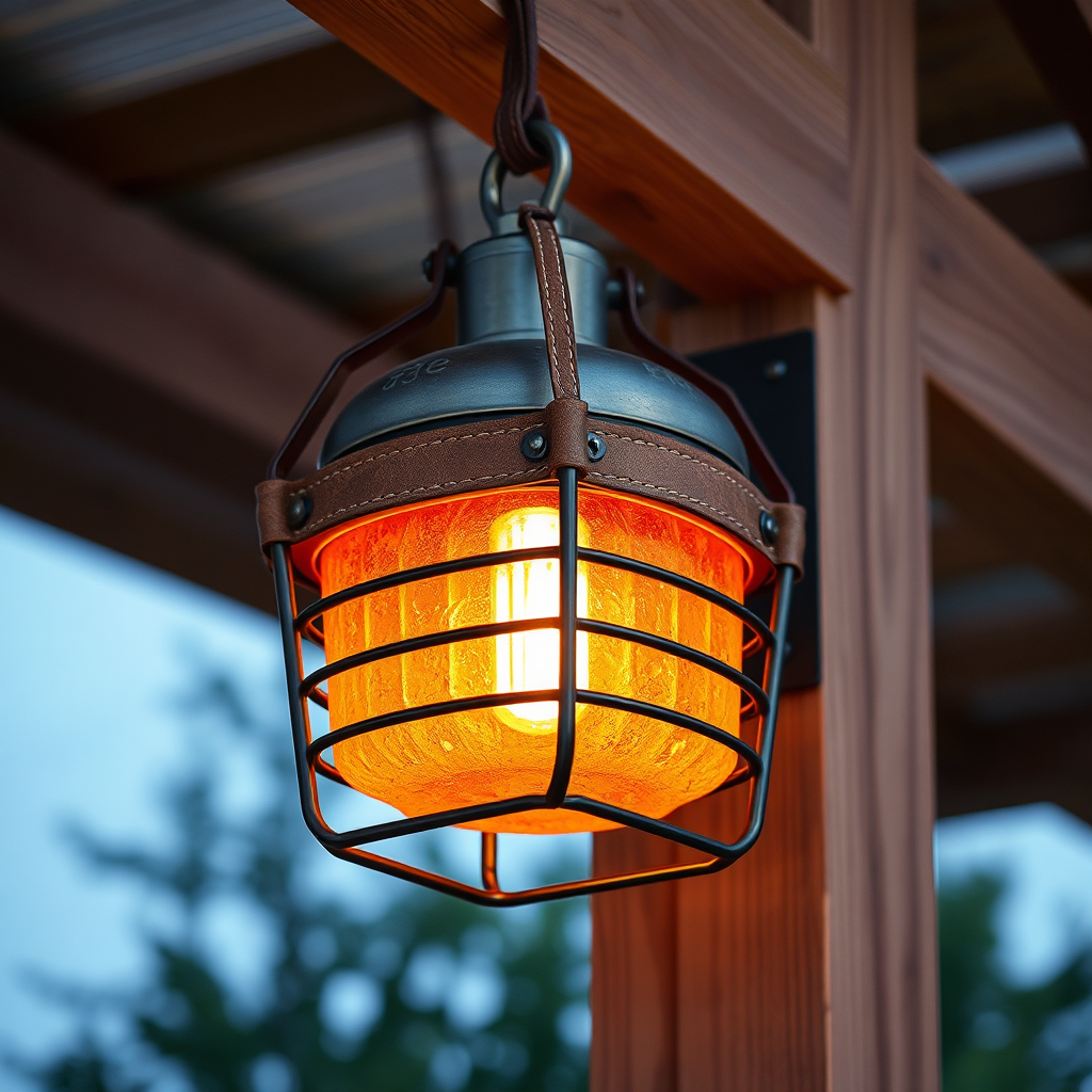 Outdoor quincho lighting fixture