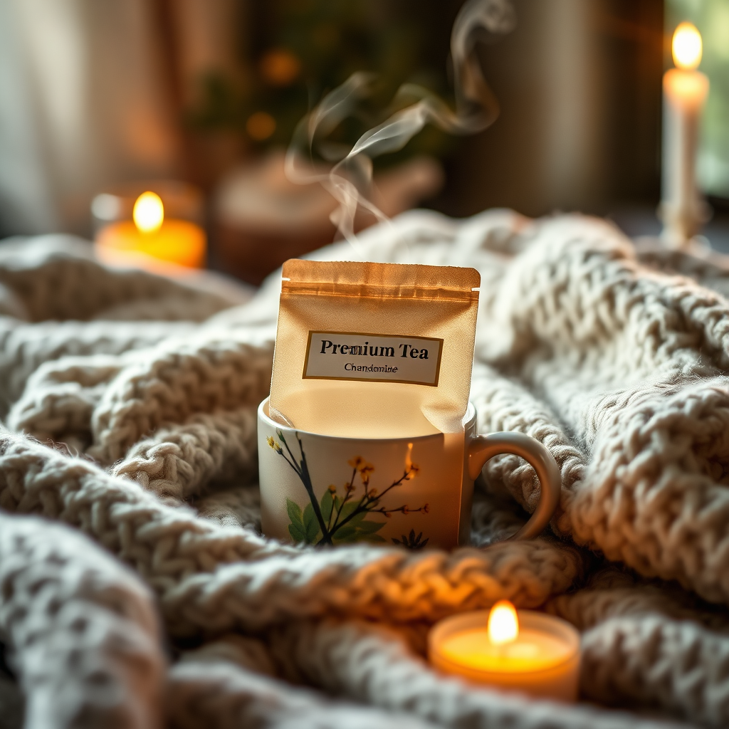 Sweet Dreams tea pouch scene