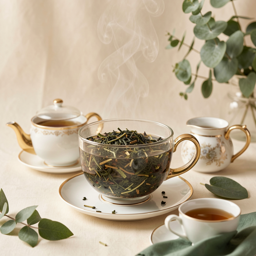 Editorial tea photography with soft natural lighting
